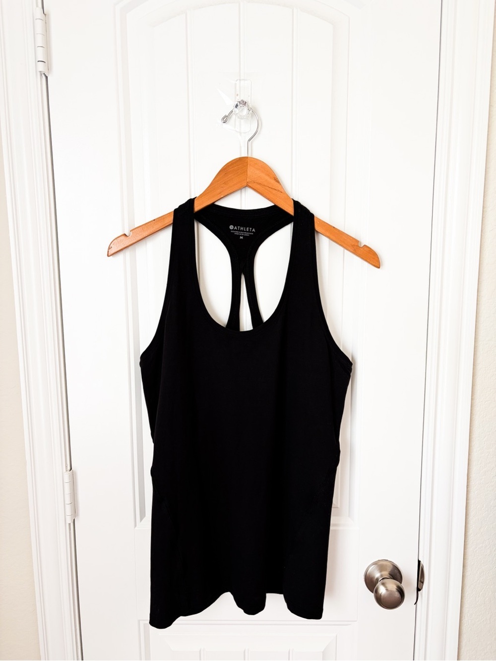 Athleta Black Racerback Performance Tank Size Medium
